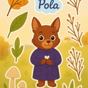 Zestaw naklejek: Pola i przyjaciele z wiejskiej polany